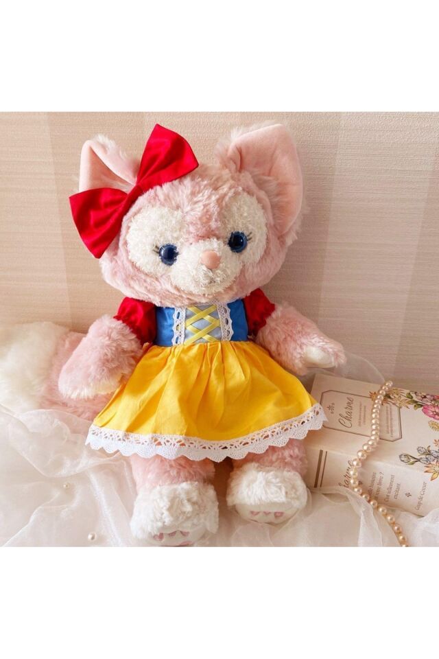 kıyafetli tilki peluş oyuncak 45cm tüylü yumuşak kumaş uyku arkadaşı peluş bebek kostümlü