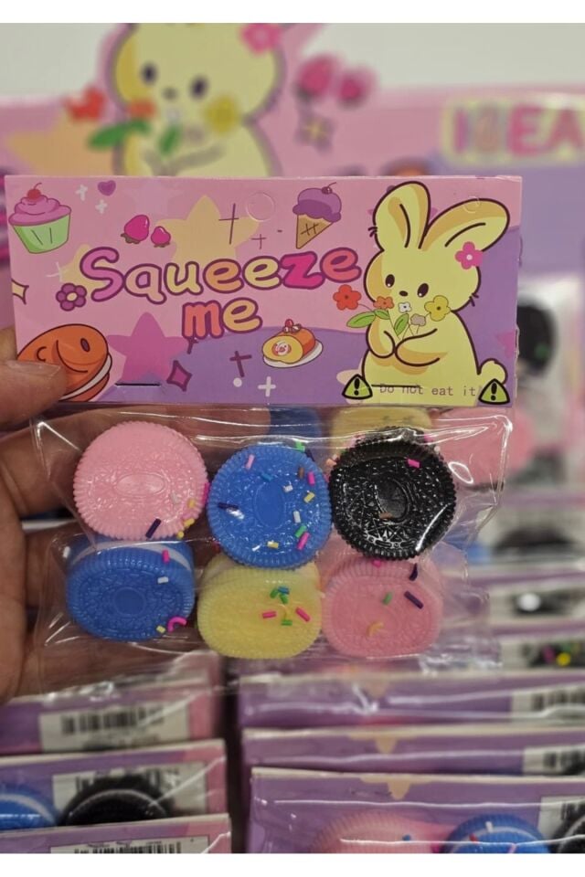 Doreo sukuşi 6 adet 1 paket içerisinde taba squishy bisküvi