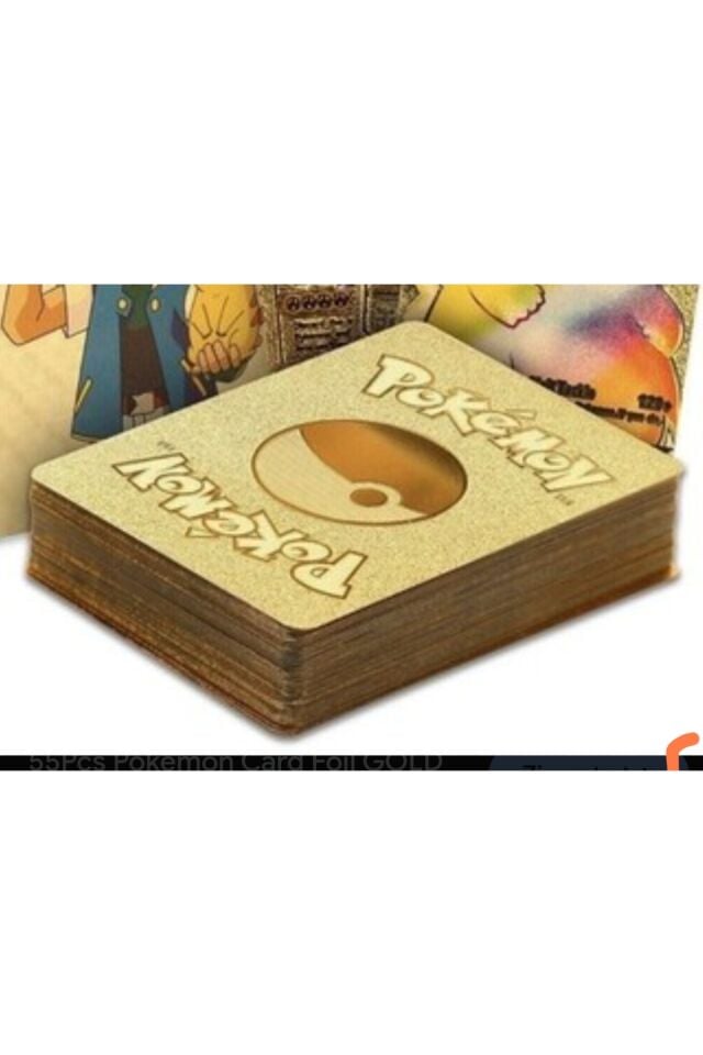 Çantalı pokemon kart pokekart 30 adet Flex kırılmaz altın kart serisi pokekart