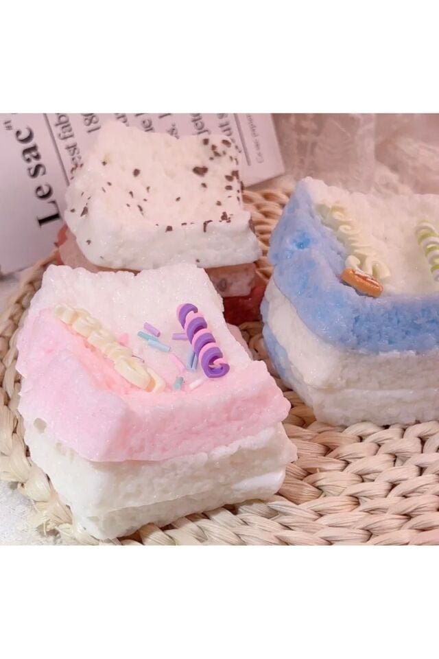 Kek sukuşi pembe renk pasta taba sukuşi yumuşak jel rahatlatıcı 10cm