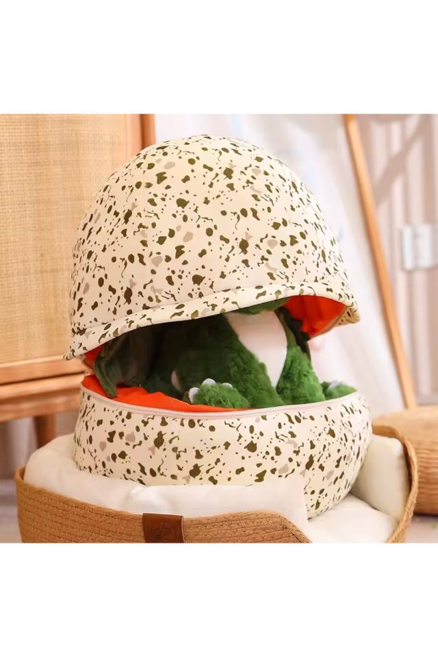 Yumurta dinozor peluş oyuncak 25cm yumurta içinde sürpriz dinozor tüylü