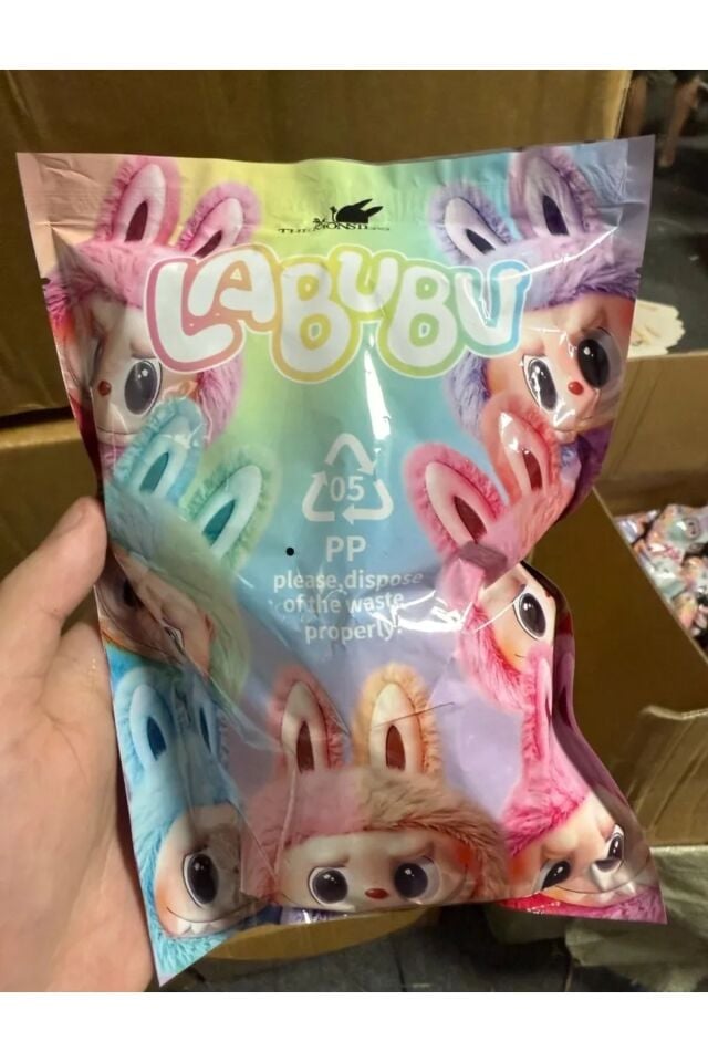 Labubu anahtarlık sürpriz kutulu 4. Nesil yeni tarz renkli popmart labubu peluş oyuncak çanta charmı