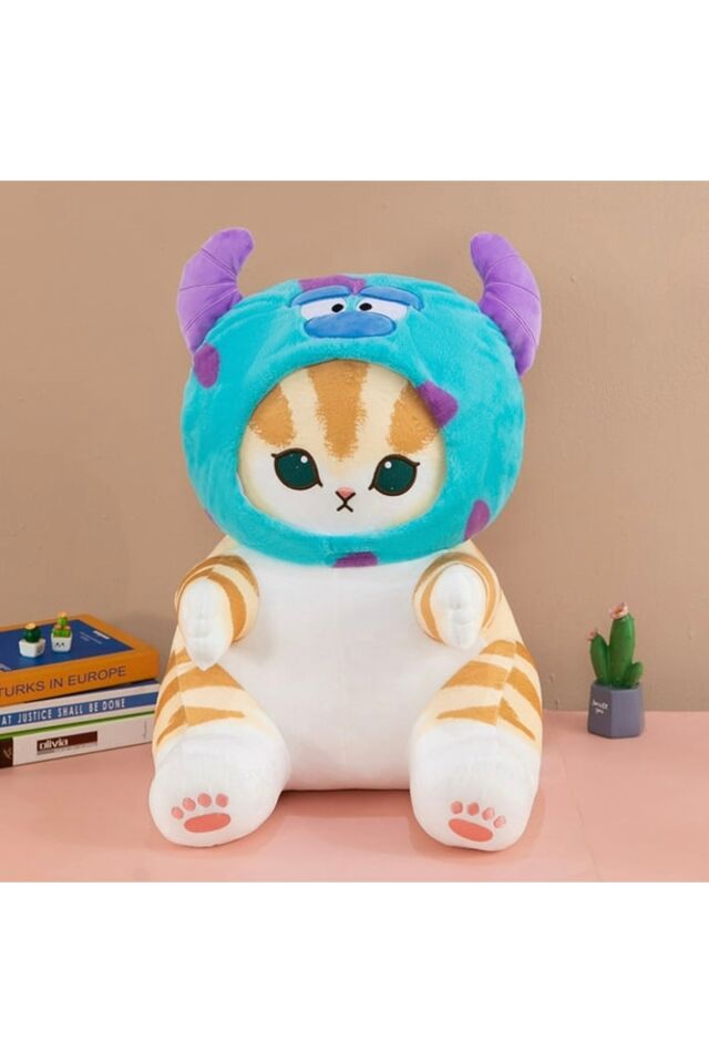 Mofusand kedi renkli canavar peluş oyuncak kedi peluş 40cm büyük boy mofusand koleksiyon