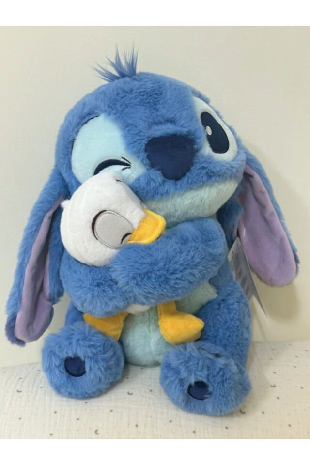 Stitch ördek peluş oyuncak. stitch peluş oyuncak stich 35cm stik labubu yeni nesil