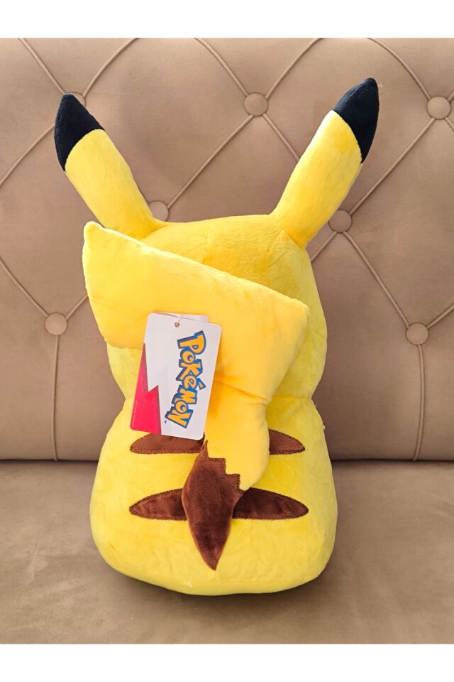 Pokemon Pikachu Peluş Oyuncak 40cm Poketopu Tutan Pikachu Büyük Boy Hediyelik Peluş