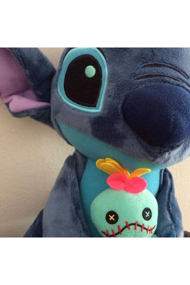 Stitch 25cm elinde bebeği ile beraber peluş oyuncak disney kawaii