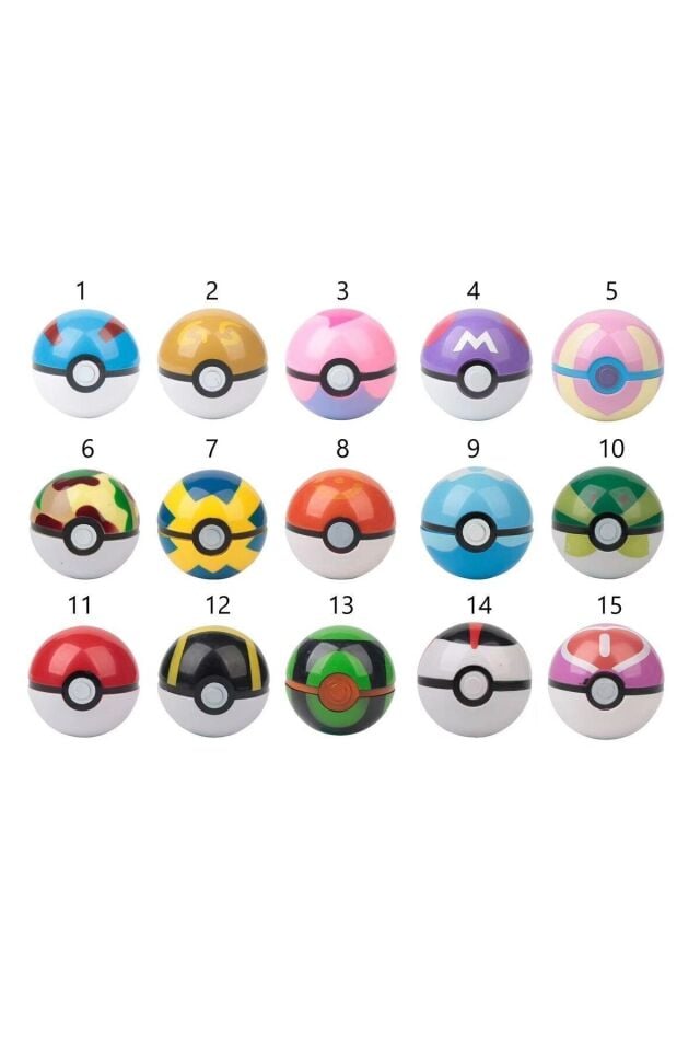 1 Adet Pikachu Pokemon Figür 4cm Ve 1 Adet Poketopu - Pokemon Pokeball