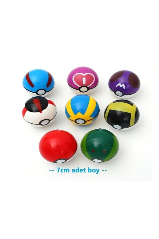 1 Adet Pikachu Pokemon Figür 4cm Ve 1 Adet Poketopu - Pokemon Pokeball