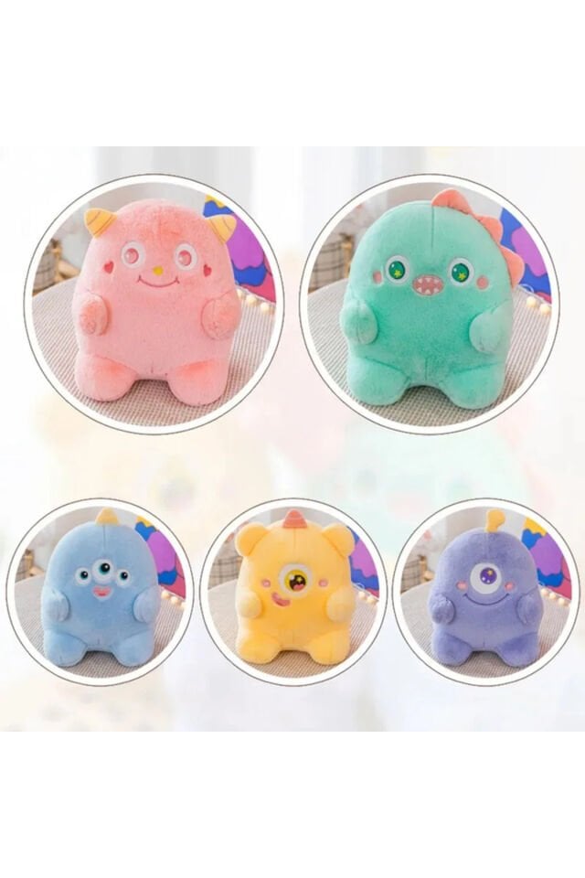 küçük canavarlar 20cm peluş oyuncak 1 adet - sevimli uzaylılar tüylü