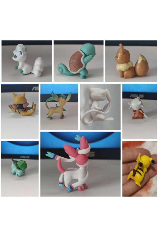 Pokemon mini 4cm figür plastik 1 ADET