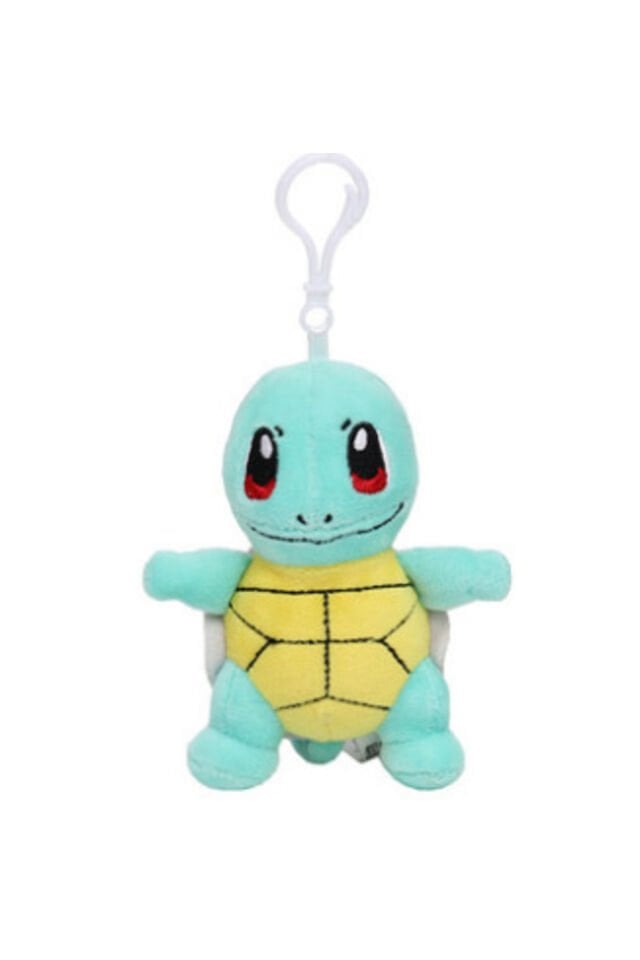 Squirtle Pokemon 10-12 cm peluş oyuncak , çanta süsü , anahtarlık
